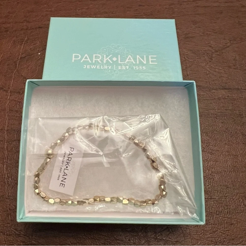 Park Lane Hazy Gold Beaded Bracelet | Stretch to Fit | NIB